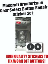 Maserati Gran Turismo Gear Selection Sport Black Button Repair Stickers picture