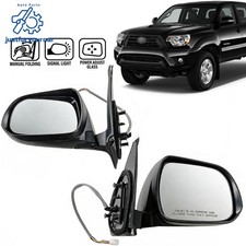 Fit Toyota Tacoma 2012-2015 Side View Mirror Set w/ Turn Signal Power Glass picture