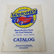 Wescott's Restyling 1988 Catalog #110 Antique Vintage Ford Car Pickup Parts picture