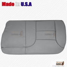 1995-99 GMC Yukon Suburban 2nd Row Driver Bottom Genuine Lthr. Cover Pewter Gray picture