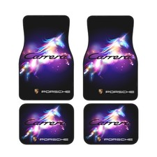 4 Piece Porsche Car Front & Rear Floor Mat Set Non-Slip Carpet Mats picture