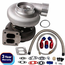 GT45 V-Band T4 Flange Turbo Charger 600+HP + Oil Drain Feed & Return Line kits picture