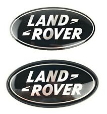 Range Rover Sport Supercharged Tailgate + Grille Emblem Black Oval Logo Badges picture
