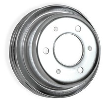 Mr. Gasket 8830MRG Chrome Crankshaft Pulley - Double Groove picture