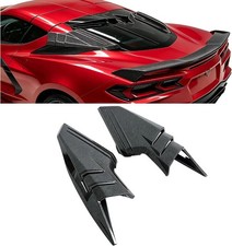 2PCS Carbon Fiber Roof Intake Vent Covers for Corvette C8 Stingray Z51 Z06 E-Ray picture