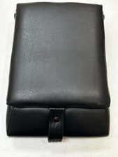 Volvo OEM Black Leather Armrest w/ Snap Closure Lid, Volvo 940/960 Series Sedan picture