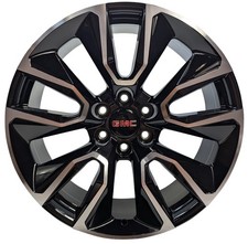 22 Black Machined Wheels fits GMC Sierra 1500 Yukon XL Denali AT4 4️⃣ PC picture