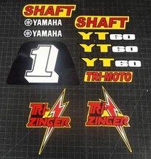 1984-1985 TRI-ZINGER 11pc YT60 Yellow Model Trike autocollant Decal Stickers ATC picture