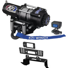 KFI UTV 2500lbs Winch A2500-R2 & Mount 101560 Kit 2017-2022 Polaris Ranger 500 picture