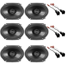 6) Pioneer TSG6820S  2-Way 6x8 350W Speaker+Speaker Adaptor For FORD Vehicles picture