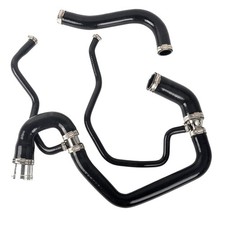 Silicone Upper & Lower Coolant Hose Kit Black For 2006-2010 GM 6.6L Duramax picture