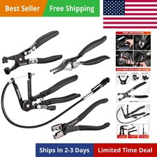 4 Pcs Hose Clamp Pliers, Spring Coolant Radiator Hose Clamp Pliers Automotive... picture