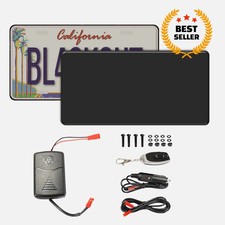 Blackout and Vanish license plate for CARS Universal fit, 6x12, USA CANADA picture