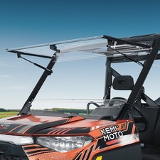 KEMIMOTO 2-IN-1 Flip Windshield for Polaris Ranger XP 900/1000/Crew XP 1000 picture
