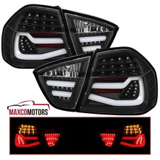 Black Tail Lights Fits 2006-2008 BMW E90 3 Series 323i 325i 4Dr Sedan LED Lamps picture