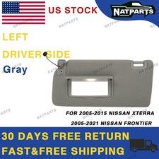 05-15 Nissan Xterra 05-21 Frontier Left Driver W/ Light Sun Visor 96401- EA002 picture