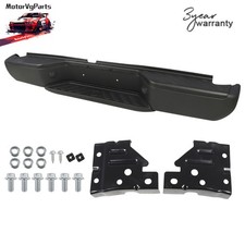 For Nissan Frontier 2005-2021 Black Steel Rear Bumper Assembly W/O Sensor Holes picture