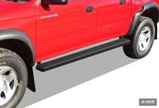 Running Boards 6061 Aircraft Aluminum 1 APS Stainless Steel Black Powder Coated picture