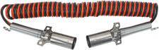 Superior Truck Parts 15 ft Dual Pole Coiled Electric Cable w/ 2 x 12