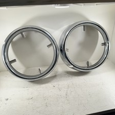 Lot of 2 1950S FoMoCo OEM Ford Lincoln Mercury Chrome Headlight Trim Bezels picture