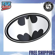 Fan Emblems Batman Domed Chrome Car Decal - 1989 Logo (Black and Chrome) picture