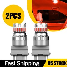 2/4X 3157/3156/3056/3456/4156 LED Tail Brake Stop Light Bulb Red Canbus Ready picture