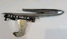 1939 1940 Cadillac LaSalle Hood Ornament Torpedo Chrome Trim Original Used Latch picture
