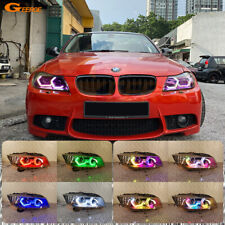 For BMW 3 Series E90 E91 Concept M4 Iconic Style RGB LED Angel Eyes Halo Rings picture