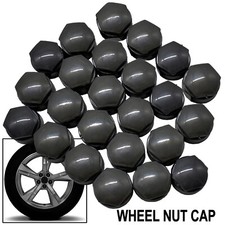 24x Black Car Wheel Lug Nut Center Covers Cap & Tool For Audi Q3 A4 S5 RS6 R8 TT picture