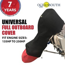 Oceansouth Full Outboard Motor Universal Cover Black Fits 135hp to 250hp picture