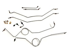 1960-66 Chevy C10 Truck Front Brake Line Kit for Disc Conversion Setup See Valve picture