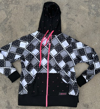 Women's Fly Racing Size Xl Kinetic Jersey Hot Pink Checkered Flag Black White picture