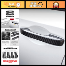 Dry Carbon Fiber Door Handle Cover Trim for Honda Civic 11th Gen 2022-2025 Sedan picture