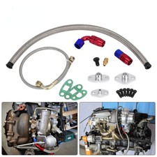 For Toyota Supra 1JZ/2JZ 1JZGTE 2JZGTE Turbo Oil Feed Drain Return Line Kit AN10 picture