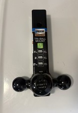 NEW REESE TOWPOWER 2151233 TRAILER HITCH TRI BALL BLACK 1 7/8, 2, And 2 5/16 In picture