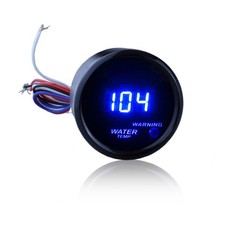 2 Inch 52mm Auto Water Temp Gauge Blue LED Digital Readout With Sensor 12V Kit picture