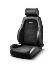 Sparco 009012NR GT Reclining Sport Seat Black Synthetic Leather/Microsuede picture