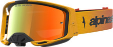 Alpinestars Vision 8 Amber Goggles - Fire Red/Black - Red Mirror Lens picture