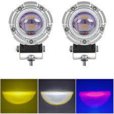 2 PCS Motorcycle 3.5-Inch Spotlight With Aperture Modified Dual Color Light picture