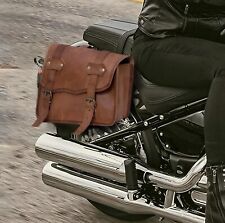 vintage leather motorcycle saddle bags picture
