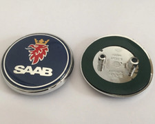 1pc 68mm Saab Blue Back Rear Trunk Emblem Badge Decal 9-3 9-5 93 95 picture