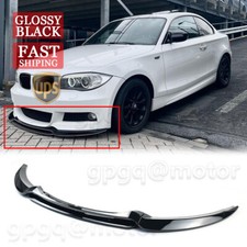 For BMW E82 128i 135i M Sport 2007-2013 V1 Gloss Black Front Bumper Splitter Lip picture