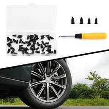 60PCS Car Vacuum Tire Repair Nail Rubber Screw Nails Screwdriver Tool Set Box picture