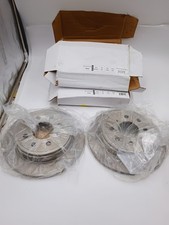 (2) POWER STOP JBR308 PLAIN SOLID REAR DISC BRAKE ROTORS AUTOSPECIALTY OE STYLE picture