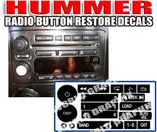 2006 2009 Hummer H3 Radio Button Decal Stickers Repair Kit picture
