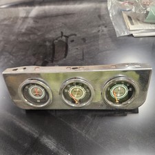 Vintage Set Of Stewart Warner Green Line Gauges  Oil Temp Amperes picture