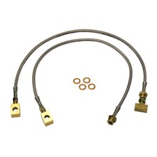 Skyjacker Front Stainless Steel Brake Lines for 90-98 F-250 F-350 Pair FBL91 picture