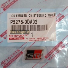 Fits For Toyota Gazoo Racing GR Steering Emblem SUV Coupe Hatch P5275-0DA02 1PCS picture
