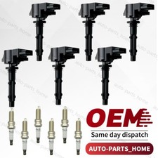6X OEM Ignition Coil & 6X Iridium Spark plugs For Mercedes-Benz C300 E350 UF535 picture