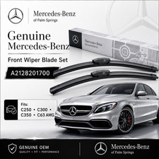 Front Wiper Blade Set Genuine Mercedes C250/ 300/ 350/ 63 AMG - A2128201700 picture